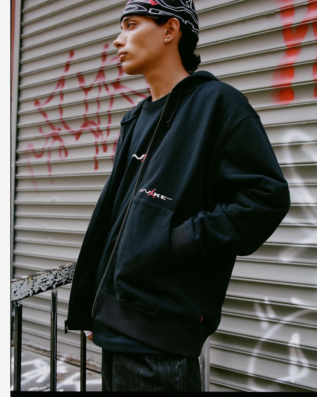 ナイキ ジョーダン x アウェイクニューヨーク エンブロイダード フーディー Nike Jordan x Awake NY Embroidered Hoodie Grey FQ5443-091